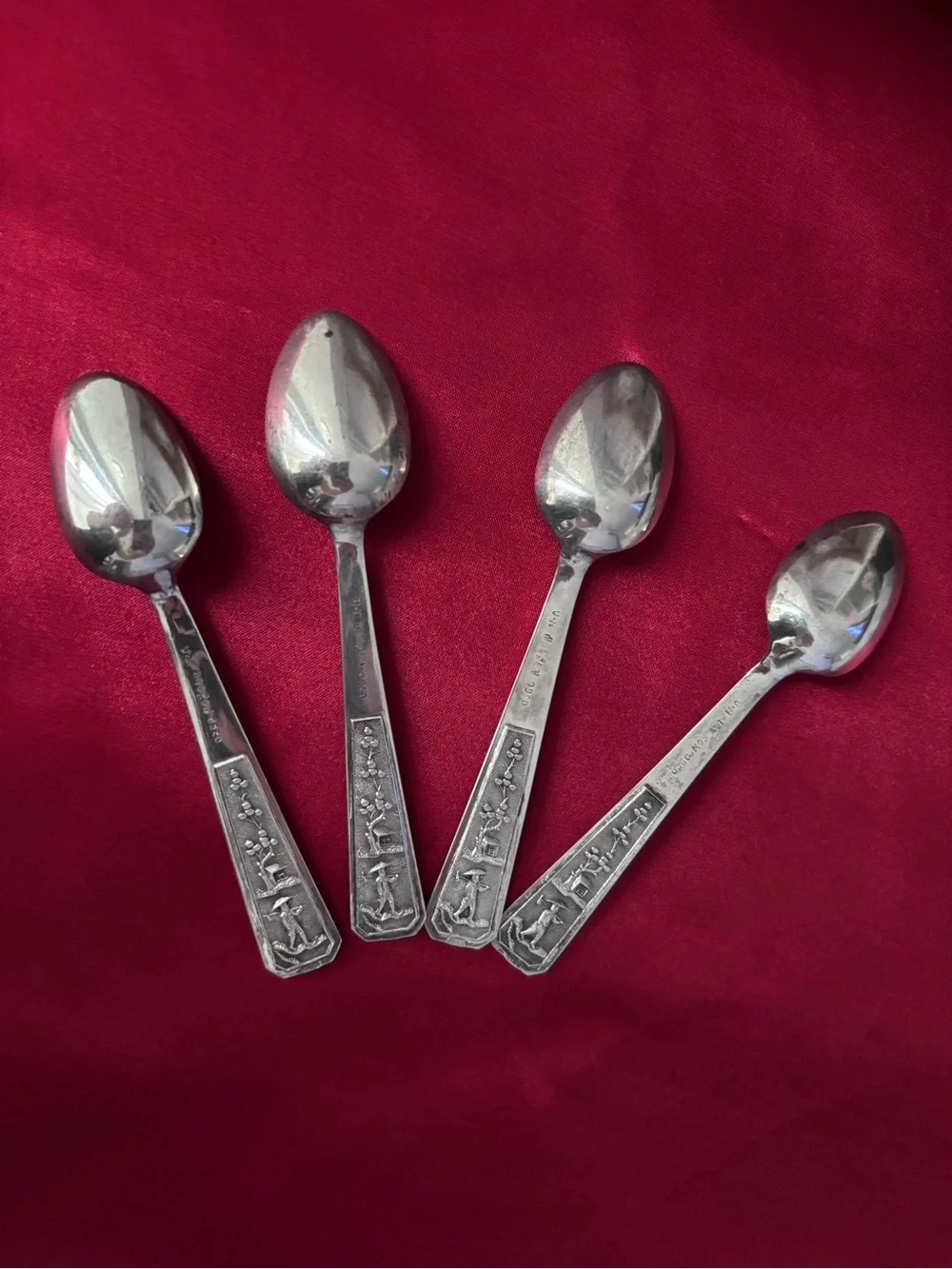 Vintage Silver Coffee Spoons - Set of 4